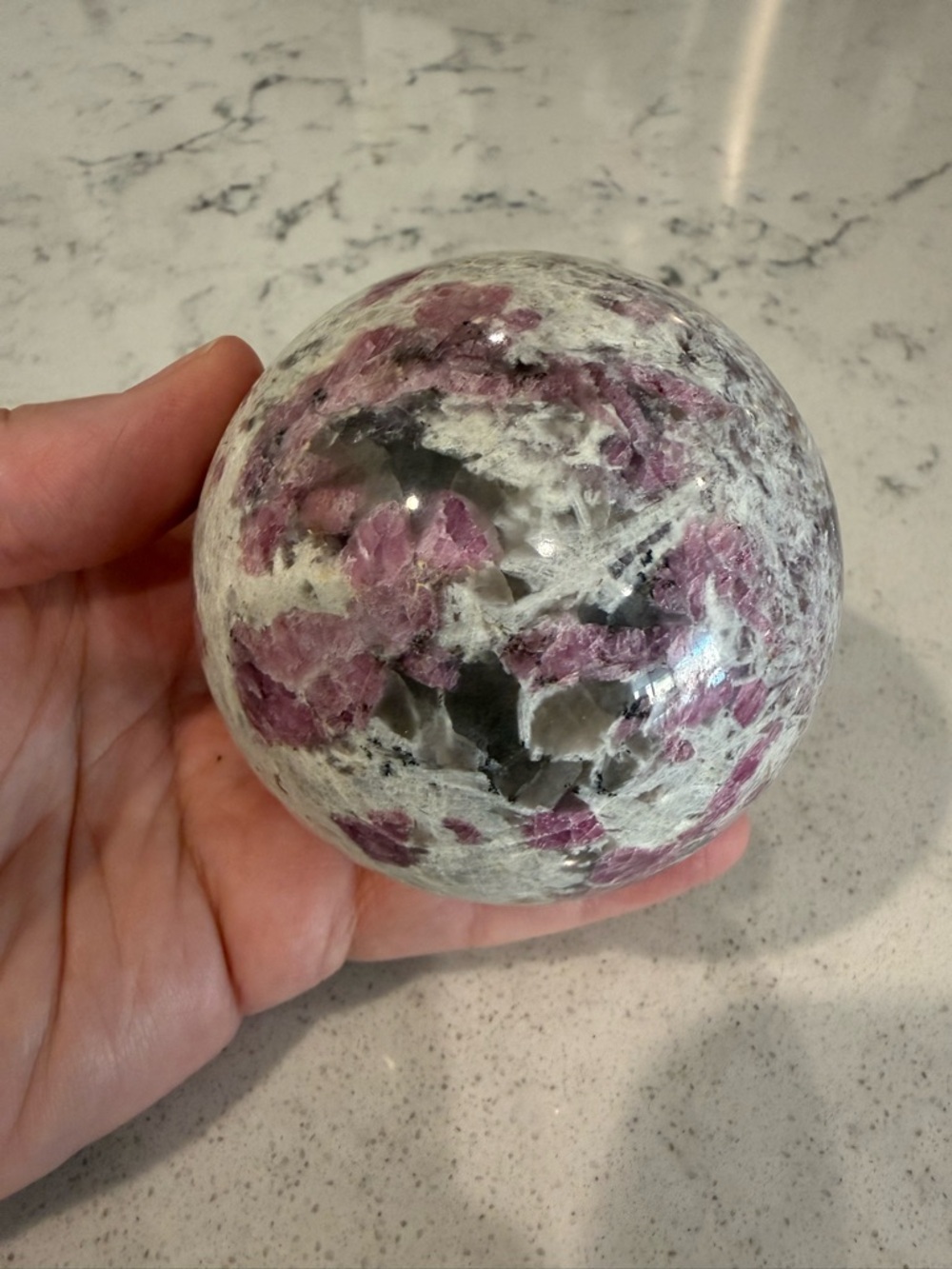 Pink Tourmaline Sphere